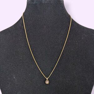 Vintage D'Orlan Floral Pendant Necklace